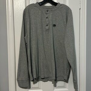 Roots Grey Henley Size Xl